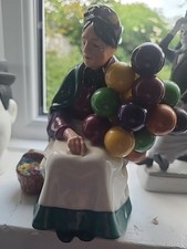 Pair of Royal Doulton Balloon Lady Figurines. Excellent Condition