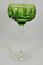 WALSH CRYSTAL COLOURED 5.5 INCH WINE / COCKTAIL GLASS - GREEN