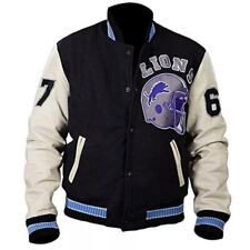 Mens Axel Foley Beverly Hills Cop Jacket Wool Detroit Lions Letterman Jacket