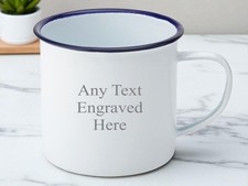 Personalised Enamel Camping