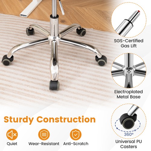 Chair armless rolling acrylic - armless,
