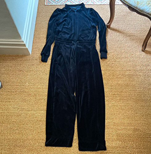 Black velour zip front - me+em, zip-front