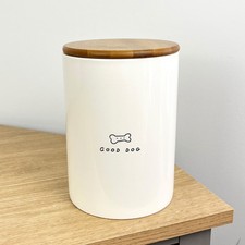 Ceramic Dog Treat Jar 1.7L