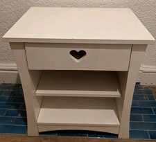 White Argos Heart Bedside