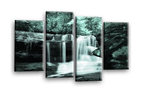 Waterfall wall art duck egg - waterfall,