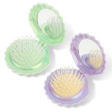 2 PCS Shell Folding Hair Brush