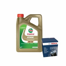 Castrol Edge C3 0W30 Engine Oil 4L Bosch Oil Filter Service Kit 4 Litre