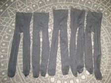 girls grey school tights (x5) by TU - age 5-6Y