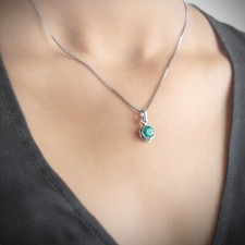 925 Sterling Silver Green