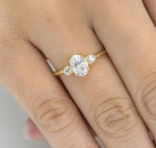 2ct oval cut - oval, three