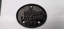 Cast Iron Railway Builders Plate