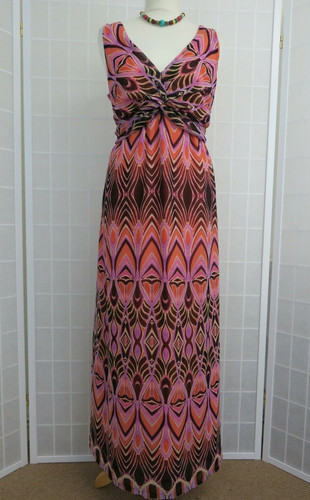 Bhs maxi dress size coral - size, 14
