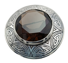 Vintage Sterling Silver Malcolm Gray Ortak Scottish Celtic Brooch Edinburgh 1987