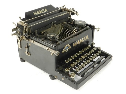 Rare hansa typewriter 1924 - typewriter,
