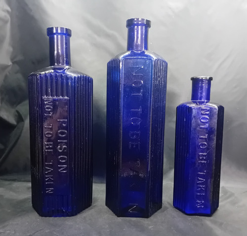 Antique vintage cobalt blue - 3,