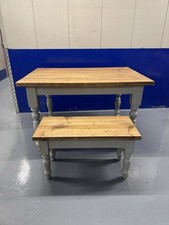 Rustic farmhouse table and Bench