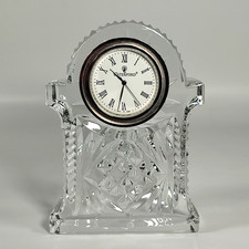 Waterford Crystal Nocturne Small Mantel Clock with New Battery
