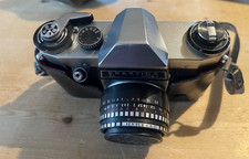 Praktica pl Nova 1 vintage 35mm camera, 135mm Soligor lens and 2x teleconverter.