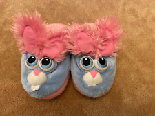 Stompeez Blue/Pink Bunny Slippers - Childrens Size Small