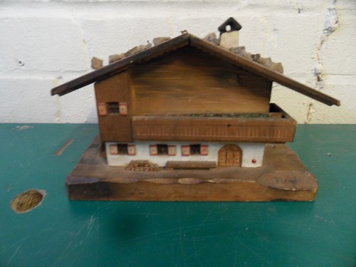 Vintage wooden musical swiss - wooden,