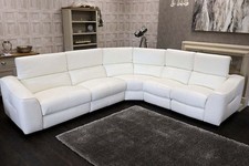 Htl ELIXIR Xavier Fully *TRIPLE POWER* Premium Sectional Leather Corner Sofa