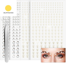 880 Pcs Face Gems Stick on