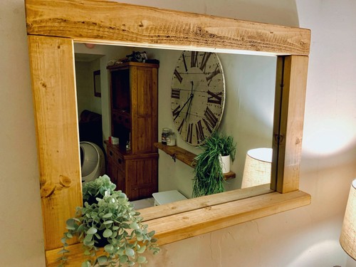Large rustic wall mirror - wall,