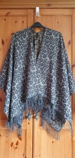 Marks and Spencer Brushed Wrap, Shawl,  Leopard Print, VGC
