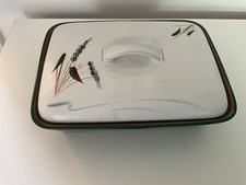 Denby Pottery 'Greenwheat' Lidded Divided Serving / Vegeatable Dish