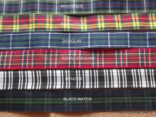 Tartan ribbon various - -,