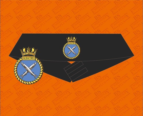 Hms albacore embroidered - albacore,