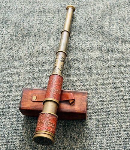 Marine antique brass telescope - antique,