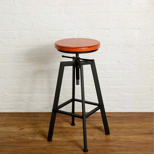 Stool metal wooden industrial - stool,