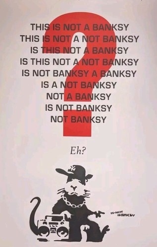 Not banksy this - banksy,