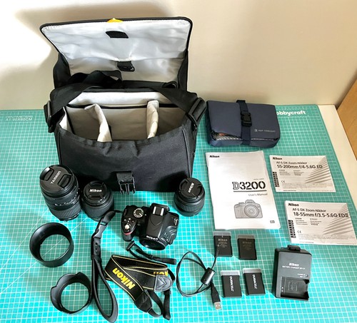 Nikon d3200 camera with two - nikon,