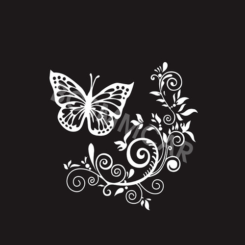 Decals sticker butterfly - decals,