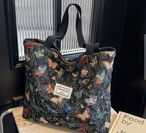 Butterfly tapestry tote bag - butterfly,