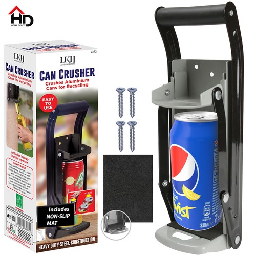Can crusher wall mounted - can,