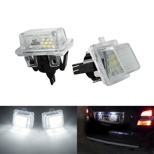 White led license - white, number