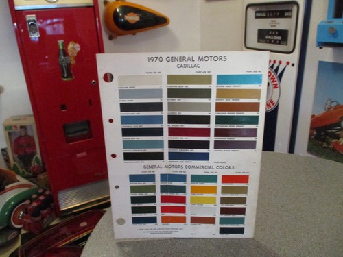 Paint colour reference - reference, 1970