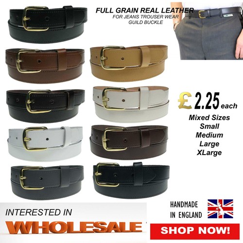 Mixed real leather belts - mixed,