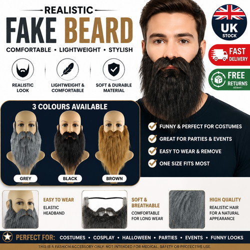 Komonee fake beard ginger for - beard,