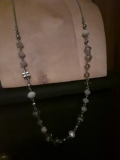 Beaded necklace pink bead - m&s,