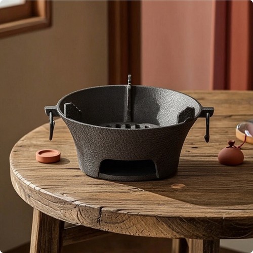 Cast iron stove charcoal grill - cast,