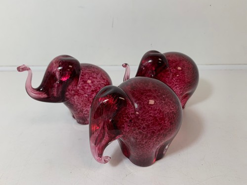 Wedgwood glass elephant - glass,