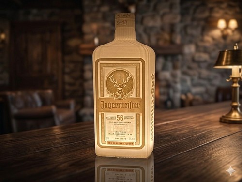Printed jagermeister - 3d,