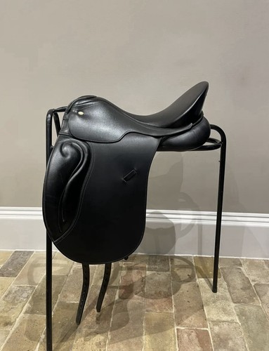 Black leather 5inch horse - black, 17.5inch
