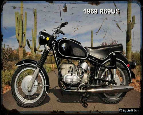 Bmw r69us metal sign - r69us,