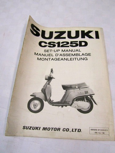 Suzuki cs125d set manual in - set-up,
