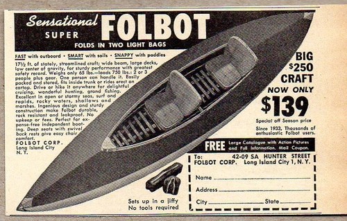 1951 print folbot - folbot, boats